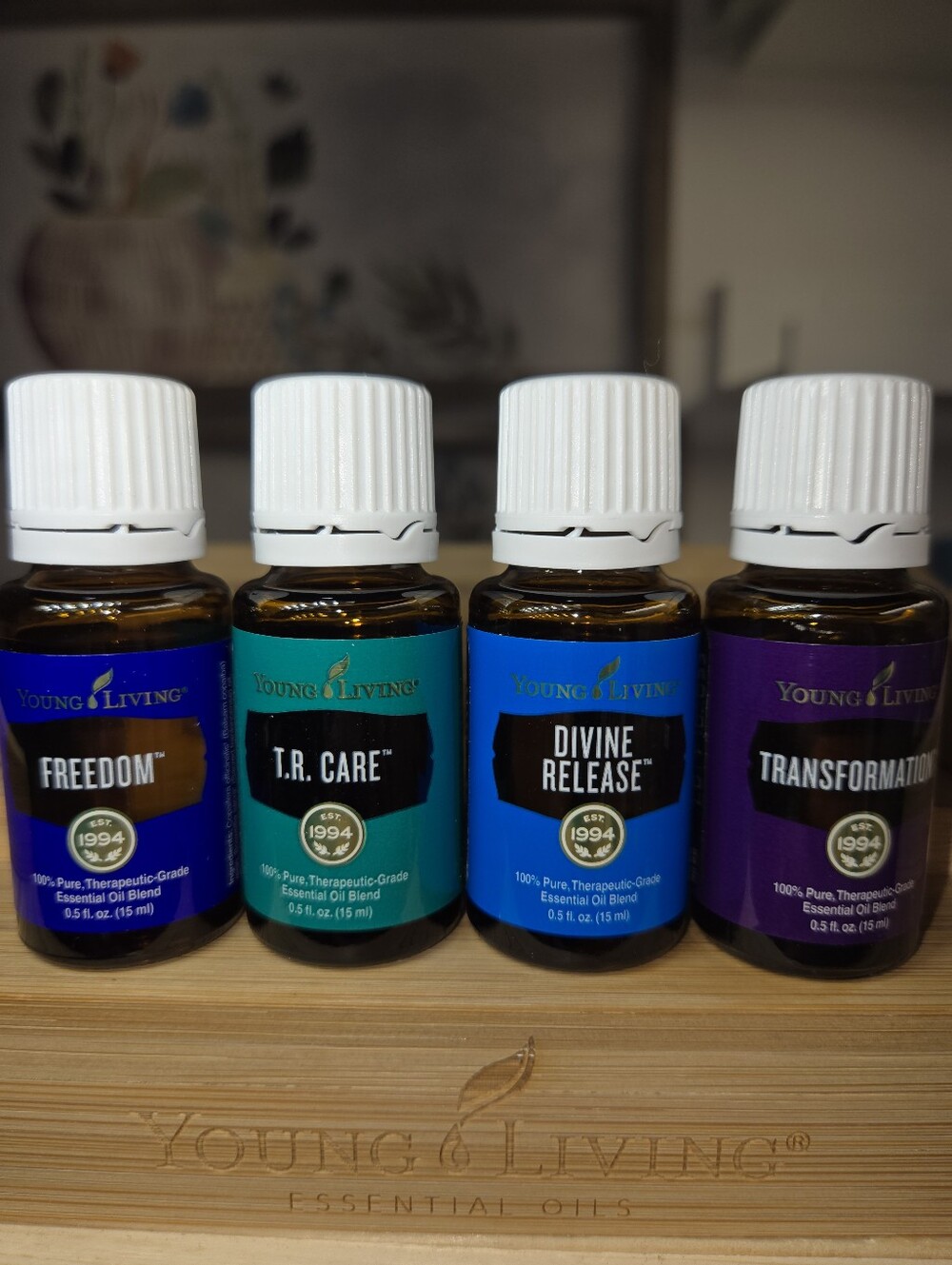Young Living Bundle FREEDOM T. R. CARE DIVINE REALEASE AND TRANSFORMATION NEW SE